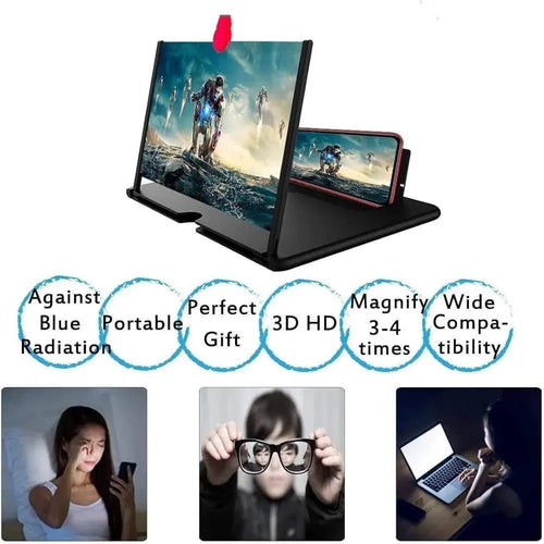 3D HD Magnifier  Universal Smartphone Viewer Mobile Phone Video Amplifier