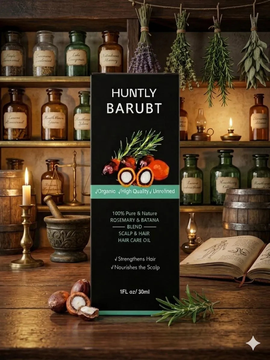 Huntly Barbt 100% Natural Hair Serum Anti Fall Shine