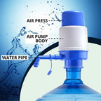 Blue Manual Water Pump for Kitchen, ABS Plastic, Leak-Proof