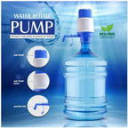 Blue Manual Water Pump for Kitchen, ABS Plastic, Leak-Proof